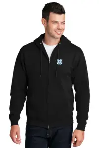 Coast Guard - Port & Company Men's Core Fleece Full-Zip Hooded Sweatshirt