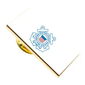 Coast Guard Brandmark Lapel Pins with Military Clutch Rectangular Min 100 pcs