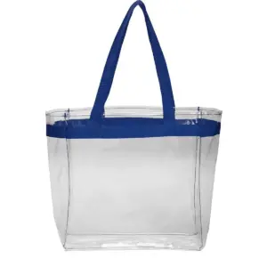 Coast Guard - Color Handles Clear Plastic Tote Bags