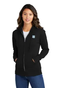Coast Guard - Port & Company Ladies Core Fleece Full-Zip Hooded Sweatshirt