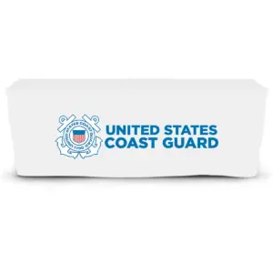 Coast Guard - 6' Fitted Dye Sub Tablecloth  White