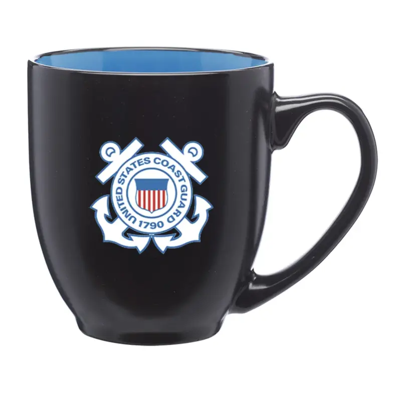 Coast Guard - 16 Oz. Bistro Two-Tone Ceramic Mugs