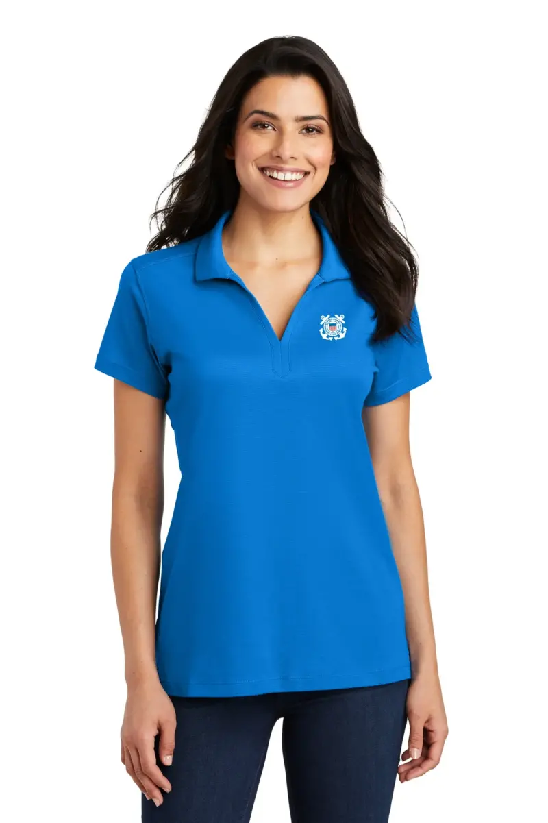 Coast Guard - Port Authority Ladies Rapid Dry Mesh Polo Shirt