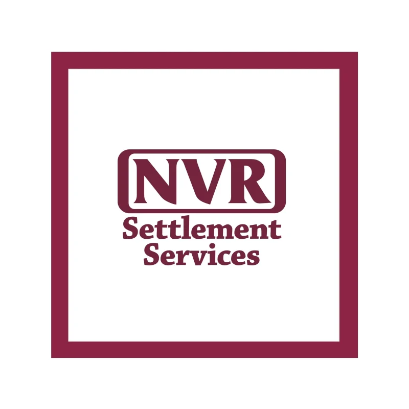 NVR Settlement Services - Printed Decal-Clear Sign Vinyl. 12x12