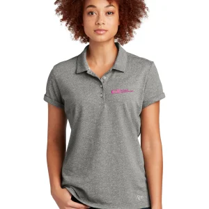 Mortgage and Settlement Breast Cancer Ladies New Era® Slub Twist Polo Shirt