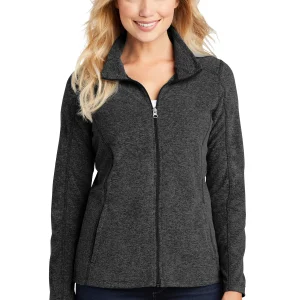 NVHomes Breast Cancer Port Authority® Ladies' Heather Microfleece Full ...