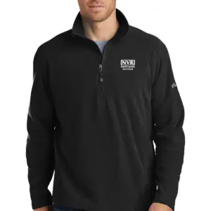NVR Settlement Services - Eddie Bauer Men's 1/2-Zip Microfleece Jacket