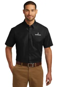 NVHomes - Port Authority Short Sleeve Carefree Poplin Shirt