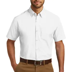 NVHomes - Port Authority Short Sleeve Carefree Poplin Shirt