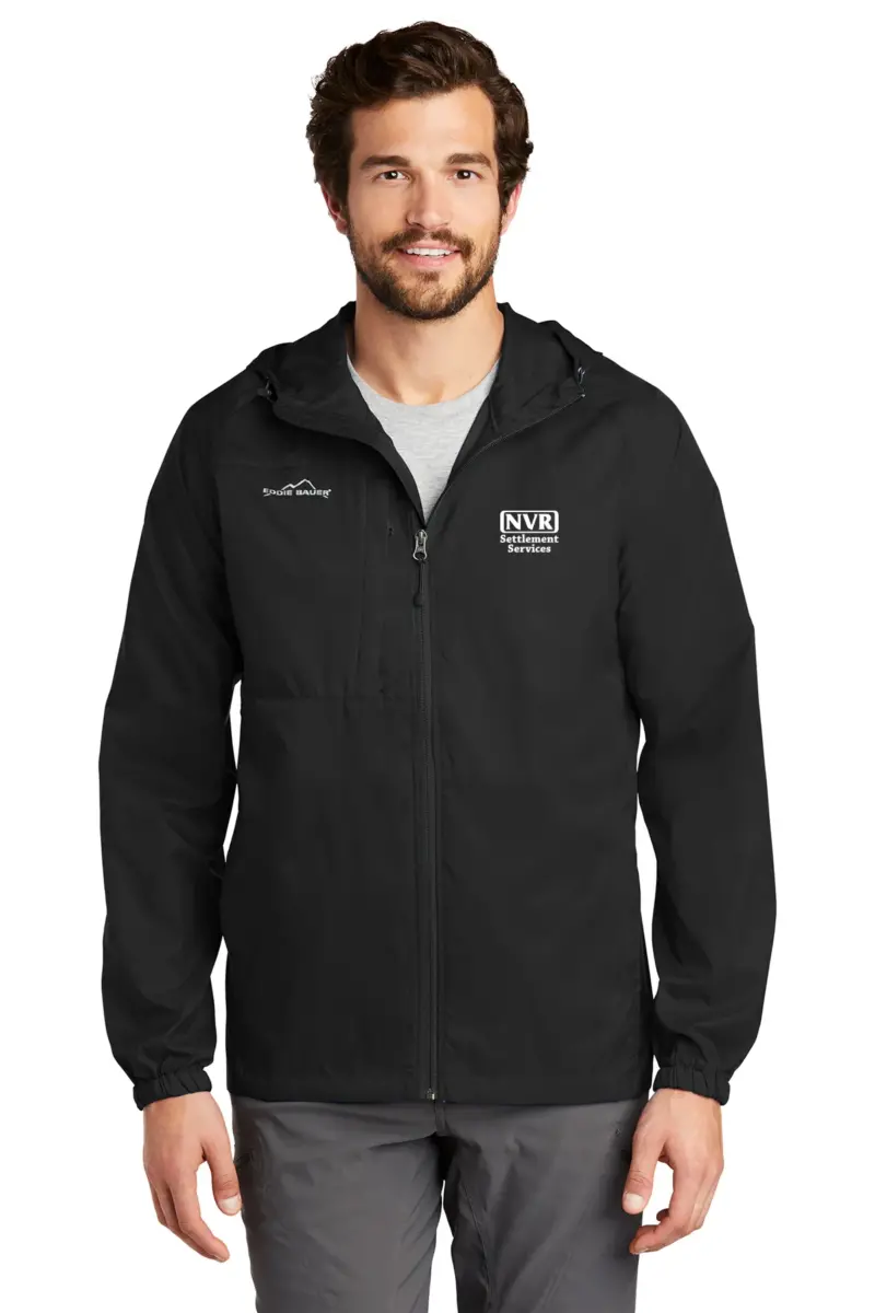 NVR Settlement Services - Eddie Bauer Men's Packable Wind Jacket