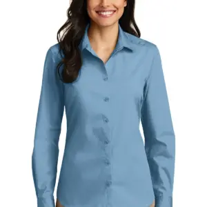 NVR Inc - Port Authority Ladies Long Sleeve Care Free Poplin Shirt
