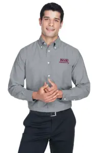 NVR Manufacturing - Harriton Men's Long-Sleeve Oxford with Stain-Release