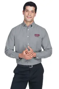 NVR Mortgage - Harriton Men's Long-Sleeve Oxford with Stain-Release