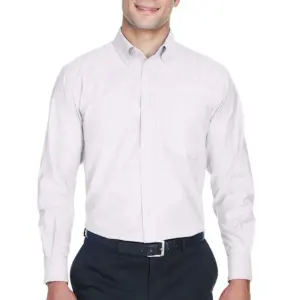 Heartland Homes - Harriton Men's Long-Sleeve Oxford with Stain-Release