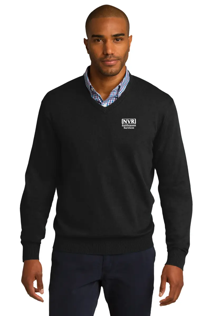 NVR Settlement Services - Port Authority Men's V-Neck Sweater