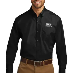 NVR Manufacturing - Port Authority Long Sleeve Carefree Poplin Shirts