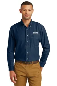 NVR Manufacturing - Port & Company Long Sleeve Value Denim Shirt
