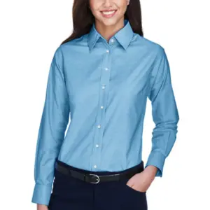 NVR Inc - Harriton Ladies Long-Sleeve Oxford with Stain-Release