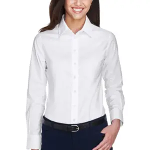 Ryan Homes - Harriton Ladies Long-Sleeve Oxford with Stain-Release
