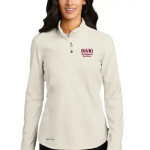 NVR Settlement Services - Eddie Bauer Ladies 1/2 Zip Microfleece Jacket