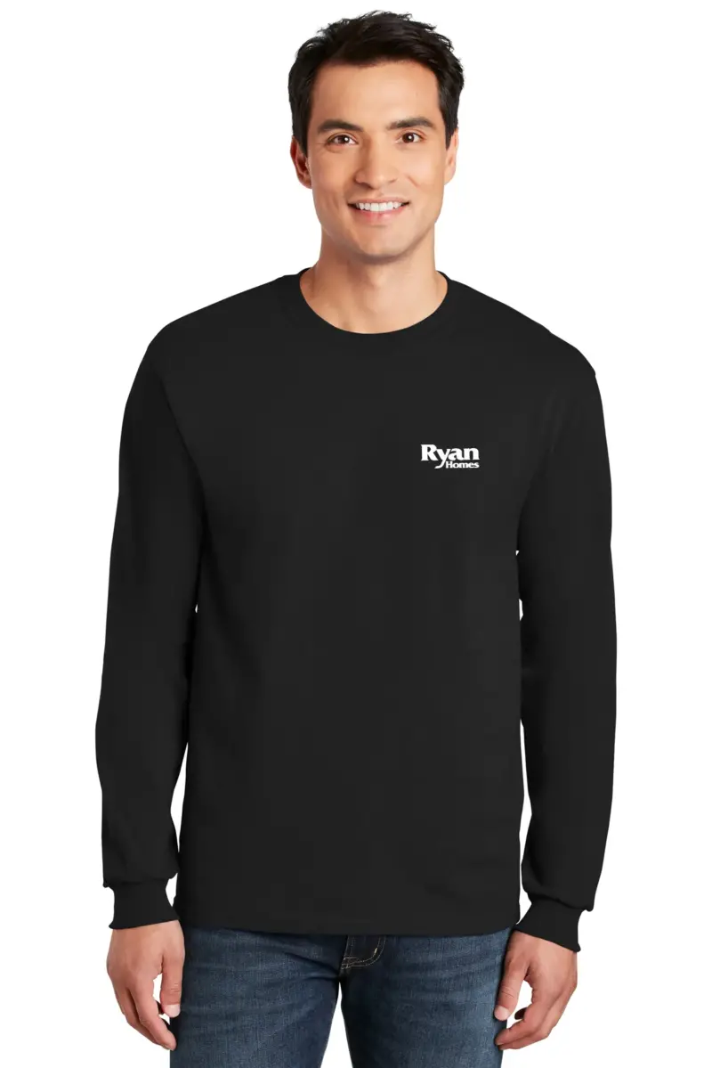 Ryan Homes - Gildan Long Sleeve 100% Cotton Preshrunk Shirt Min 12 pcs