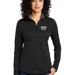 NVR Settlement Services - Port Authority Ladies Silk Touch Performance 1/4-Zip Shirt