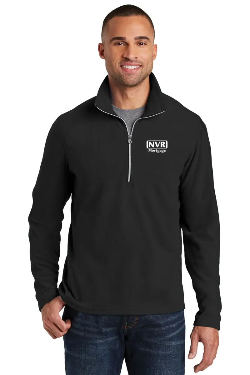 NVR Mortgage - Port Authority Men's Microfleece 1/2-Zip Pullover Sweater