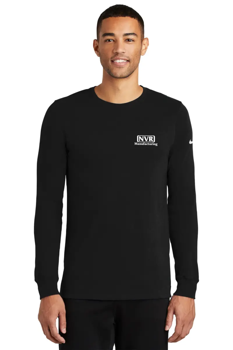 NVR Manufacturing - Nike Men's Dri-FIT Cotton/Poly Long Sleeve Tee