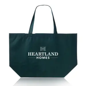Heartland Homes - Budget Non-Woven Shopper Tote Bags (20""x13"")
