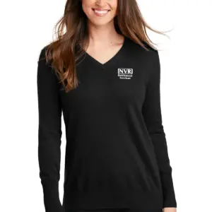 NVR Settlement Services - Port Authority Ladies V-Neck Sweater