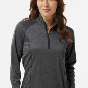 NVR Manufacturing - Adidas - Women's Space Dyed Quarter-Zip Pullover