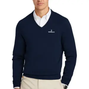 NVHomes - Brooks Brothers® Cotton Stretch V-Neck Sweater