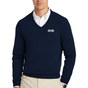 NVR Inc - Brooks Brothers® Cotton Stretch V-Neck Sweater