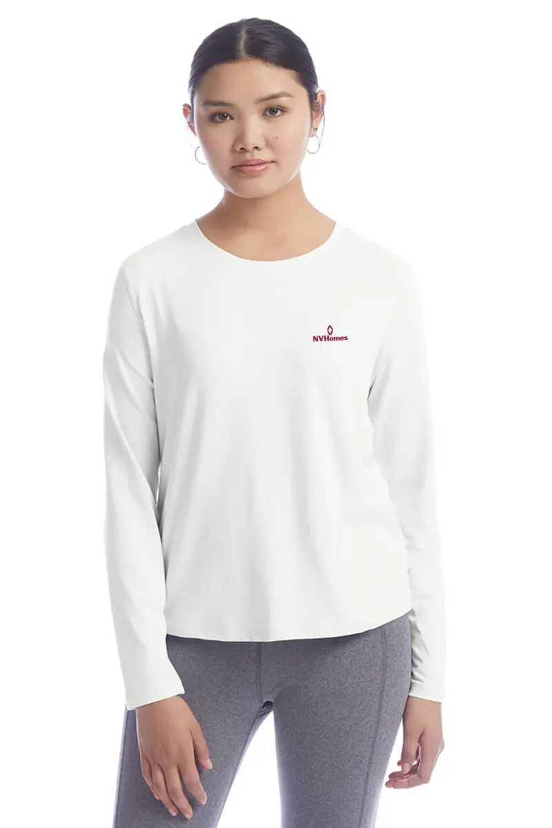 NVHomes - Champion Ladies' Cutout Long Sleeve T-Shirt