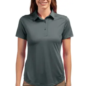 NVR Settlement Services - Cutter & Buck Prospect Eco Textured Stretch Recycled Womens Short Sleeve Polo