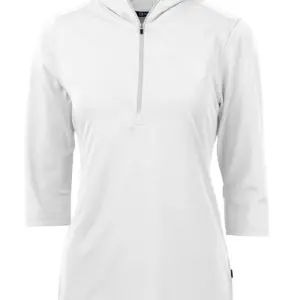 NVHomes - Cutter & Buck Virtue Eco Pique Recycled Half Zip Pullover Womens Hoodie