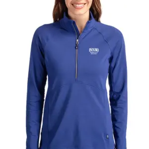 NVR Settlement Services - Cutter & Buck Adapt Eco Knit Stretch Recycled Womens Half Zip Pullover