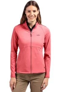 Heartland Homes - Cutter & Buck Adapt Eco Knit Heather Recycled Womens Full Zip