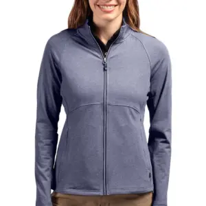 NVR Inc - Cutter & Buck Adapt Eco Knit Heather Recycled Womens Full Zip