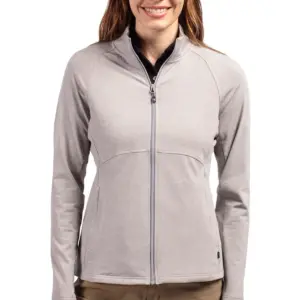 NVR Inc - Cutter & Buck Adapt Eco Knit Heather Recycled Womens Full Zip