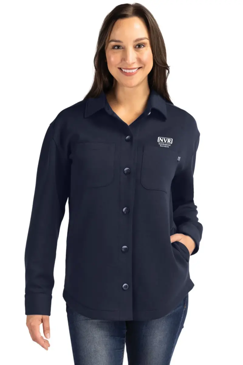 NVR Settlement Services - Cutter & Buck Roam Eco Recycled Womens Shirt Jacket
