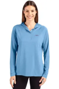 Heartland Homes - Cutter & Buck Coastline Epic Comfort Eco Recycled Womens Hooded Shirt