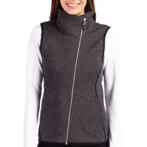 NVR Inc - Cutter & Buck Mainsail Sweater Knit Womens Asymmetrical Vest