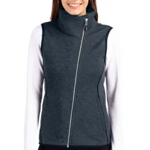 NVR Mortgage - Cutter & Buck Mainsail Sweater Knit Womens Asymmetrical Vest