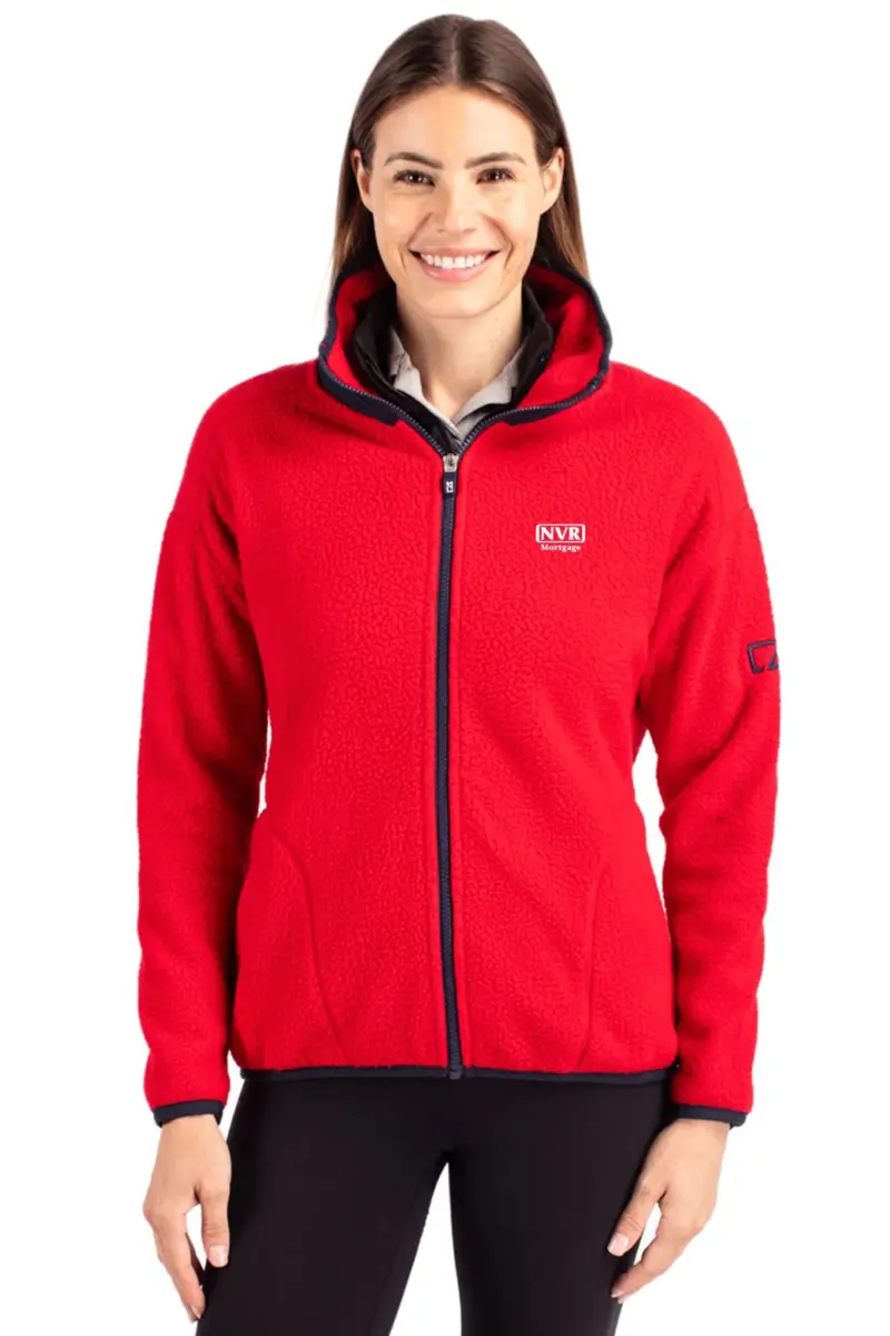 NVR Mortgage - Cutter & Buck Cascade Eco Sherpa Womens Fleece Jacket