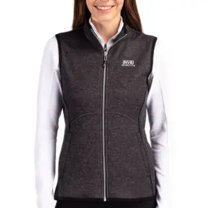 NVR Manufacturing - Cutter & Buck Mainsail Sweater Knit Womens Full Zip Vest