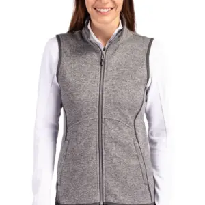 NVR Inc - Cutter & Buck Mainsail Sweater Knit Womens Full Zip Vest