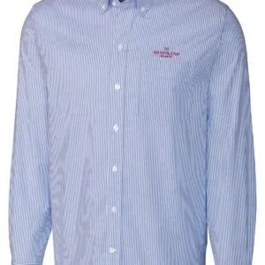Heartland Homes - Cutter & Buck Stretch Oxford Stripe Mens Long Sleeve Dress Shirt