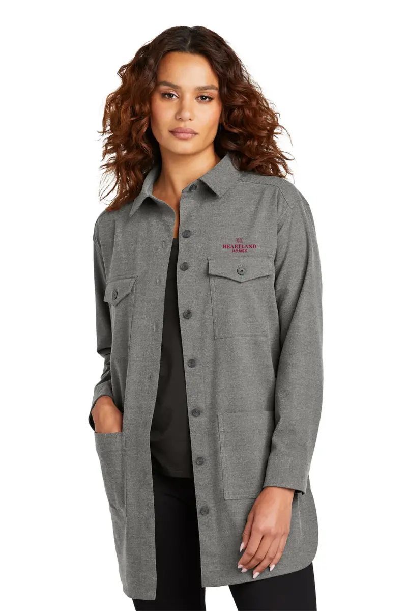 Heartland Homes - Mercer+Mettle™ Women’s Long Sleeve Twill Overshirt