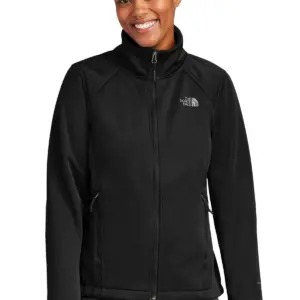 NVR Settlement Services - The North Face® Ladies Chest Logo Ridgewall Soft Shell Jacket